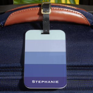 Abstrakter Streifen Individuelle Name mit farbenfr Gepäckanhänger