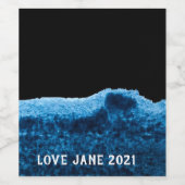 Abstrakter Streifen Weinetikett (Einzelnes Label)