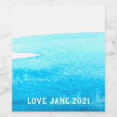 Abstrakter Streifen Weinetikett (Einzelnes Label)