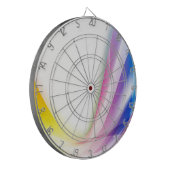 Abstrakter Strudel 1 Dartscheibe (Vorderseite Links)