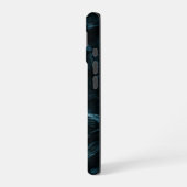 Abstrakter Strudel iPhone 16 Hülle (Linke Seite)