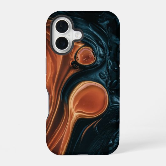 Abstrakter Strudel iPhone 16 Hülle (Rückseite)