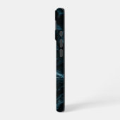 Abstrakter Strudel iPhone 16 Hülle (Linke Seite)