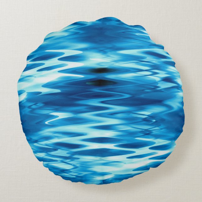 Abstrakter Strumpf mit festem Gradienten Rundes Kissen (Rückseite)