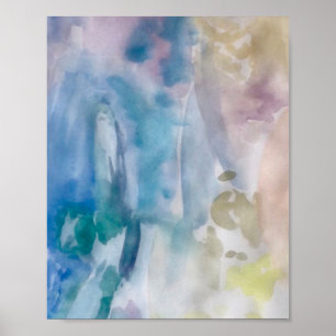 Abstrakter subterraner Malerausdruck Poster