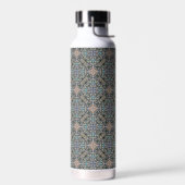 Abstrakter Sukkulargarten Rosette Trellis Muster Trinkflasche (Links)