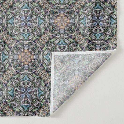 Abstrakter Sukkulargarten Rosette Trellis Muster Wandteppich (Detail)