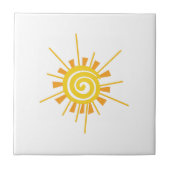 Abstrakter Sun Fliese (Vorderseite)