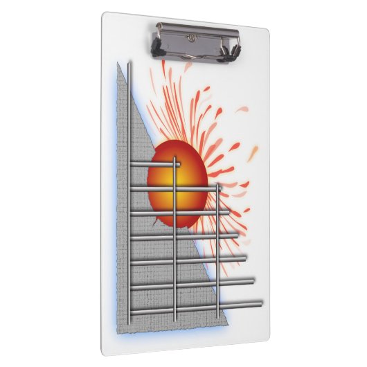Abstrakter Sun Klemmbrett (Rechts)