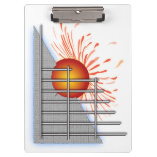 Abstrakter Sun Klemmbrett