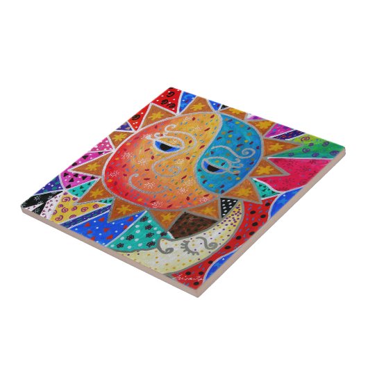 Abstrakter Sun u. Mond durch Prisarts Fliese (Seite)