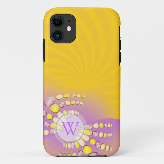 Abstrakter Sunshine Swirl iPhone Case-Mate Hülle (Rückseite)
