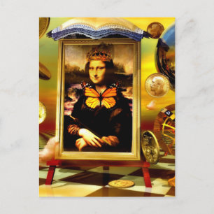 Abstrakter Surrealismus Postkarte