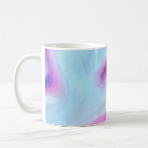 Abstrakter surrealistischer Hintergrund. Sehr farb Kaffeetasse