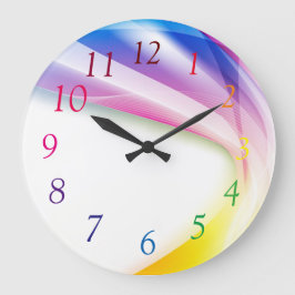 Abstrakter Swirl 1 Große Wanduhr