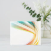 Abstrakter Swirl 2 Postkarte (Stehend Vorderseite)