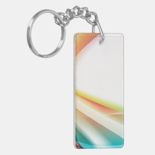 Abstrakter Swirl 2 Schlüsselanhänger (Vorderseite links)