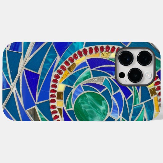 Abstrakter Swirl aus geschliffenem Glas Case-Mate iPhone Hülle (Rückseite (Horizontal))