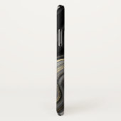 Abstrakter Swirl aus Schwarz und Gold Case-Mate iPhone Hülle (Hinten/Rechts)