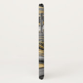 Abstrakter Swirl aus Schwarz und Gold Case-Mate iPhone Hülle (Hinten/Links)