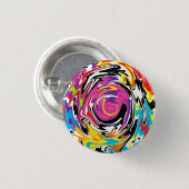 Abstrakter Swirl Button (Vorne & Hinten)