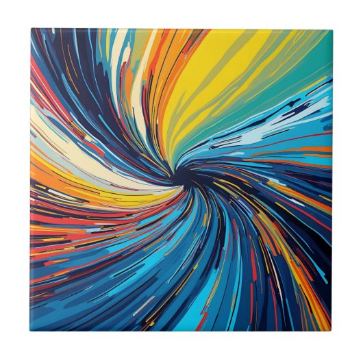 Abstrakter Swirl Fliese (Vorderseite)