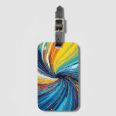 Abstrakter Swirl Gepäckanhänger (Vorderseite Vertikal)