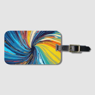 Abstrakter Swirl Gepäckanhänger