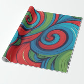 Abstrakter Swirl Geschenkpapier (Ungerollt)