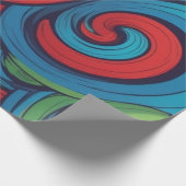 Abstrakter Swirl Geschenkpapier (Ecke)
