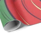 Abstrakter Swirl Geschenkpapier (Rolleneckpunkt)