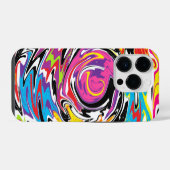 Abstrakter Swirl iPhone Hülle (Rückseite (Horizontal))