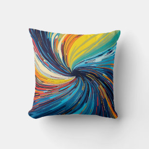 Abstrakter Swirl Kissen