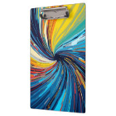 Abstrakter Swirl Klemmbrett (Links)