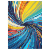 Abstrakter Swirl Klemmbrett (Rückseite)