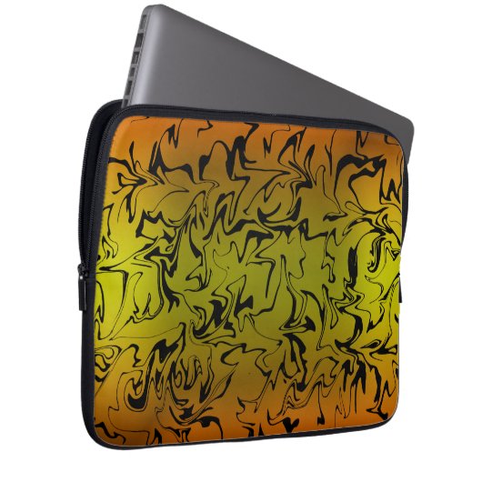 Abstrakter Swirl Laptopschutzhülle (Vorne Rechts)