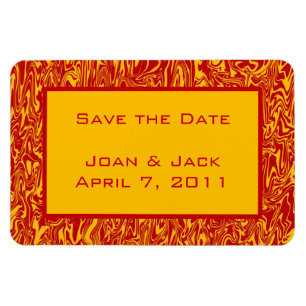 Abstrakter Swirl Magnet