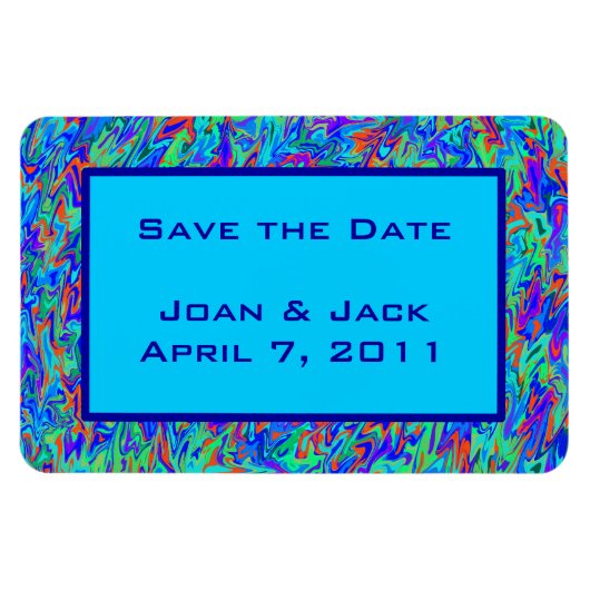 Abstrakter Swirl Magnet (Horizontal)