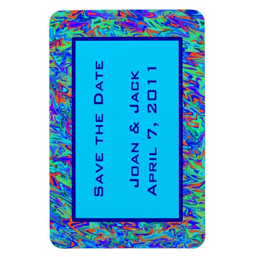 Abstrakter Swirl Magnet (Vertikal)