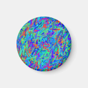 Abstrakter Swirl Magnet