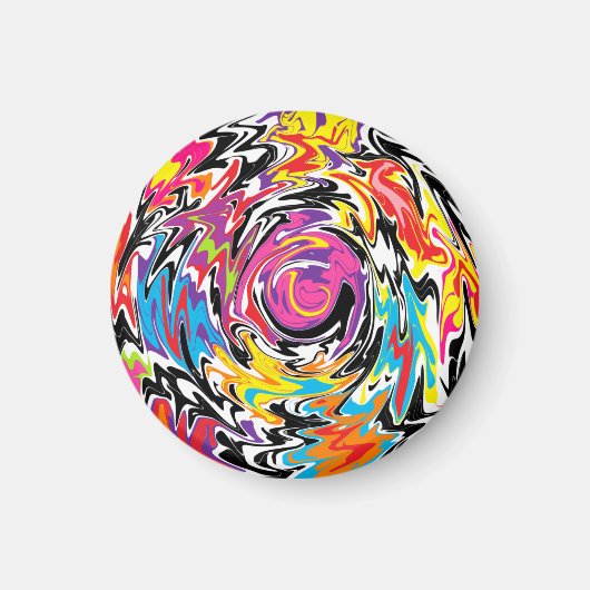 Abstrakter Swirl Magnet (Vorne)