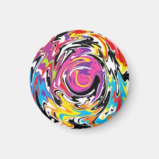 Abstrakter Swirl Magnet (Vorne)