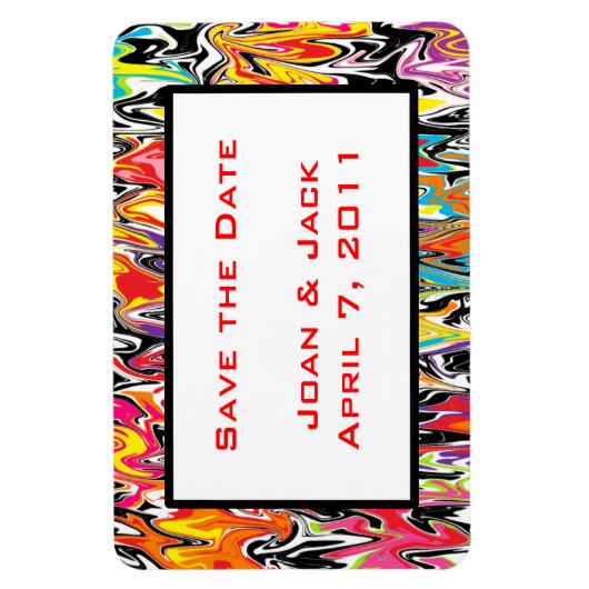 Abstrakter Swirl Magnet (Vertikal)