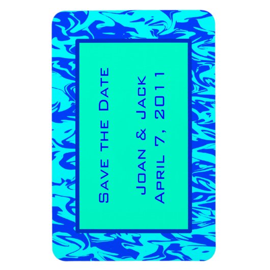 Abstrakter Swirl Magnet (Vertikal)