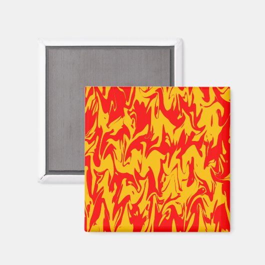 Abstrakter Swirl Magnet (Vorderseite/Rückseite)