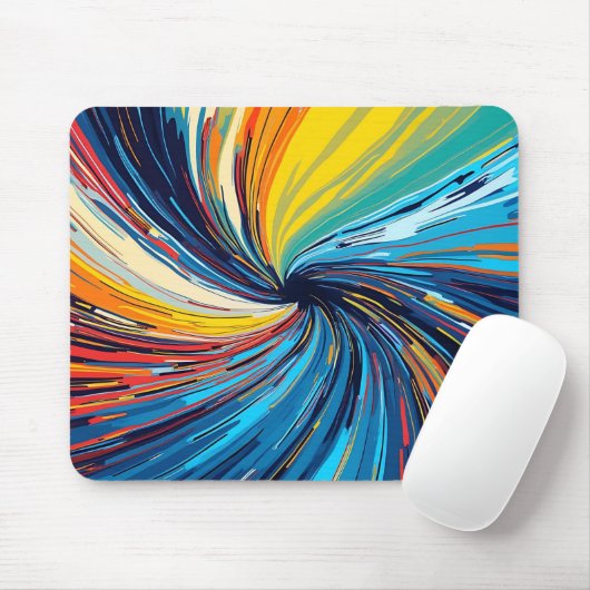 Abstrakter Swirl Mousepad (Mit Mouse)