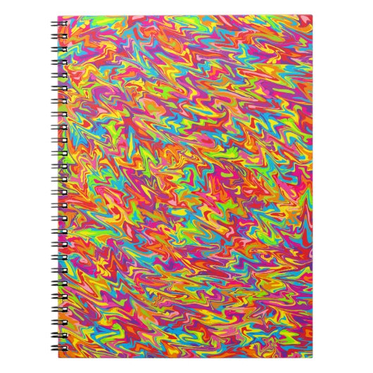 Abstrakter Swirl Notizblock (Vorderseite)