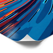 Abstrakter Swirl Poster (Ecke)