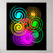 Abstrakter Swirl Poster (Vorne)