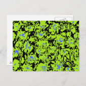 Abstrakter Swirl Postkarte (Vorne/Hinten)